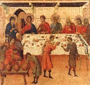 Duccio di Buoninsegna Wedding at Cana Norge oil painting reproduction